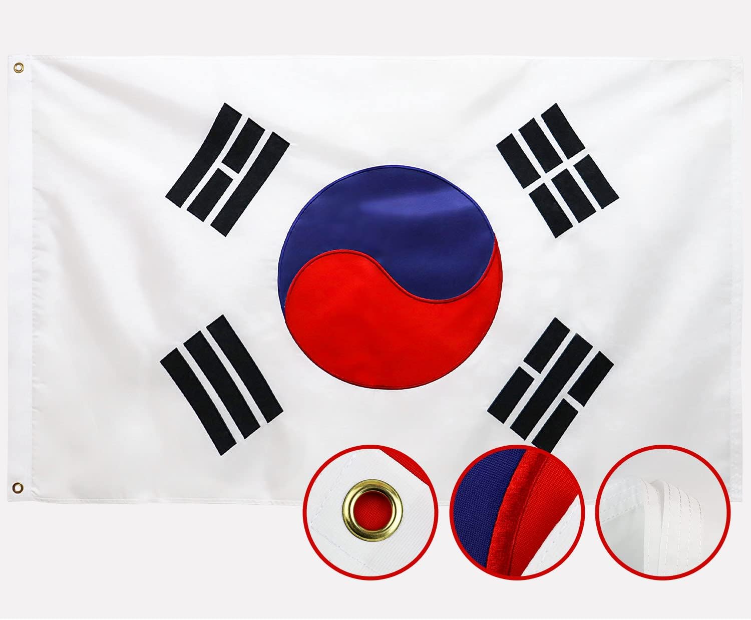 金沙韩国国旗 3x5ft